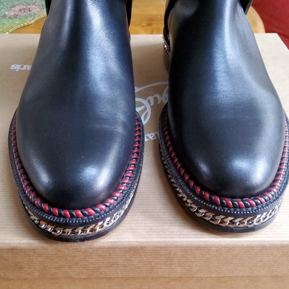 Christian Louboutin Chelsea Chain boots! - Picture 2 of 6